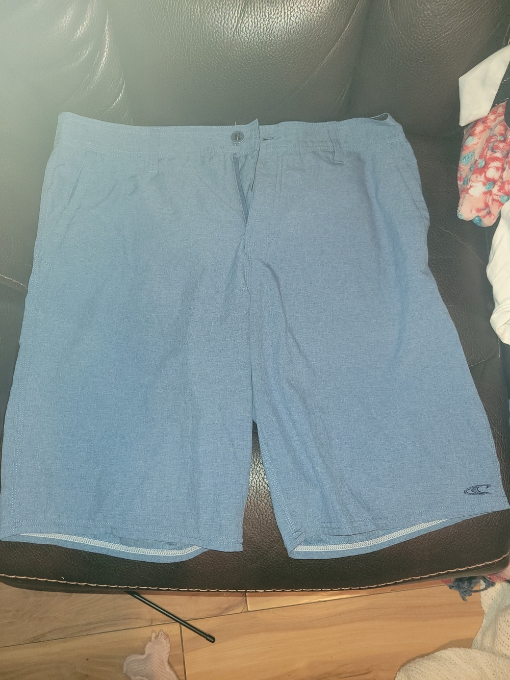 Men's Light Blue Hybrid Swim-Style Shorts